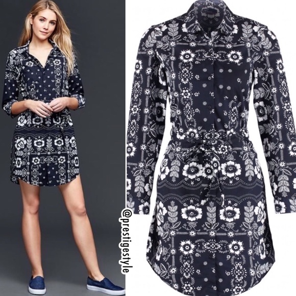 GAP Dresses & Skirts - GAP LIMITED EDITION Bandana Print Shirtdress